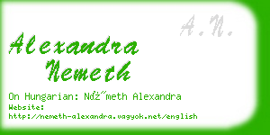alexandra nemeth business card